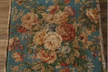 イギリスビンテージ　ERCOL(アーコール)　Old Colonial(オールドコロニアル)　シックな英国カントリースタイルのお部屋におすすめなオットマン(フットスツール、椅子、イス、チェア、ヴィンテージ、北欧)(R-066809)