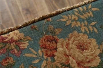 イギリスビンテージ　ERCOL(アーコール)　Old Colonial(オールドコロニアル)　シックな英国カントリースタイルのお部屋におすすめなオットマン(フットスツール、椅子、イス、チェア、ヴィンテージ、北欧)(R-066809)