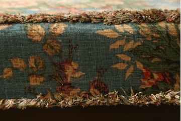 イギリスビンテージ　ERCOL(アーコール)　Old Colonial(オールドコロニアル)　シックな英国カントリースタイルのお部屋におすすめなオットマン(フットスツール、椅子、イス、チェア、ヴィンテージ、北欧)(R-066809)