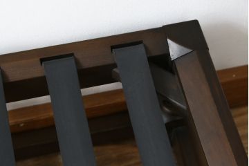 イギリスビンテージ　ERCOL(アーコール)　Old Colonial(オールドコロニアル)　シックな英国カントリースタイルのお部屋におすすめなオットマン(フットスツール、椅子、イス、チェア、ヴィンテージ、北欧)(R-066809)