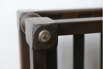 イギリスビンテージ　ERCOL(アーコール)　Old Colonial(オールドコロニアル)　シックな英国カントリースタイルのお部屋におすすめなオットマン(フットスツール、椅子、イス、チェア、ヴィンテージ、北欧)(R-066809)
