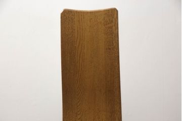 中古　北海道旭川家具　匠工芸　BAN(バン)　本革(レザー)　洗練された和モダンなデザインが美しいダイニングチェア4脚セット(ハイバックチェア、アームレスチェア、椅子、イス)(定価4脚で約32万円)(R-066813)
