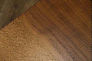 中古　日進木工(nissin)　WHITE WOOD(ホワイトウッド)　ナラ材とウォールナット材の組み合わせが美しいローテーブル(リビングテーブル、センターテーブル、座卓)(R-066814)