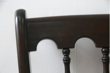 中古　松本民芸家具　#49型A　背もたれの美しいデザインが印象的なワイコムチェア(ダイニングチェア、椅子、イス、板座チェア)(R-066816)