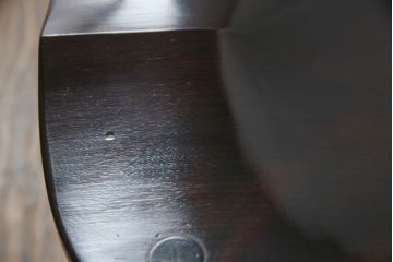 中古　松本民芸家具　#49型A　背もたれの美しいデザインが印象的なワイコムチェア(ダイニングチェア、椅子、イス、板座チェア)(R-066816)