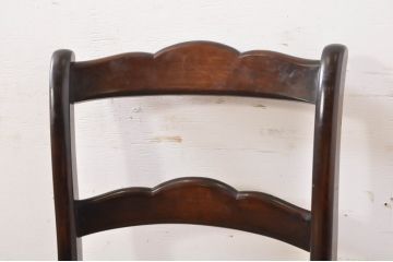 中古　美品　松本民芸家具　#37型　落ち着きのある色味がお洒落なラッシチェア(椅子、イス、チェア、ダイニングチェア)(定価約15万円)(R-066817)