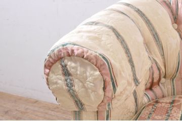 中古　美品!!　DREXEL HERITAGE(ドレクセルヘリテイジ)　アップホルスタリ―　気品ある佇まいが美しい1人掛けソファ(一人掛けソファ、アームチェア)(R-066819)