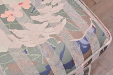 中古　美品!!　DREXEL HERITAGE(ドレクセルヘリテイジ)　クラシカルな佇まいの1人掛けソファ+オットマンのセット(一人掛け、1P、アームソファ、アームチェア、フットスツール)(R-066820)