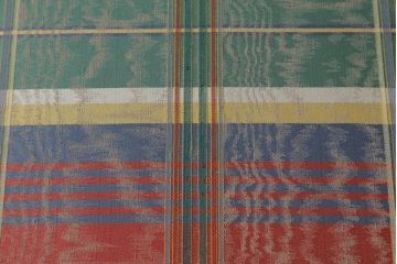 中古　アメリカ輸入モデル　DREXEL HERITAGE(ドレクセルヘリテイジ)　アメリカンクラシックなチェック柄が目を引く3人掛けソファ(三人掛けソファ、3P、トリプルソファ、アームソファ)(R-066821)