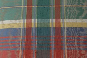 中古　アメリカ輸入モデル　DREXEL HERITAGE(ドレクセルヘリテイジ)　アメリカンクラシックなチェック柄が目を引く3人掛けソファ(三人掛けソファ、3P、トリプルソファ、アームソファ)(R-066821)