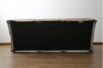 中古　アメリカ輸入モデル　DREXEL HERITAGE(ドレクセルヘリテイジ)　アメリカンクラシックなチェック柄が目を引く3人掛けソファ(三人掛けソファ、3P、トリプルソファ、アームソファ)(R-066821)