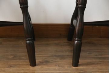 中古　美品!!　北海道民芸家具　HM630　格好良い佇まいが魅力のキャプテンチェア3脚セット(肘掛け椅子、アームチェア、イス、板座チェア、ダイニングチェア)(R-066825)