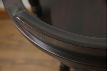 中古　美品!!　北海道民芸家具　HM630　格好良い佇まいが魅力のキャプテンチェア3脚セット(肘掛け椅子、アームチェア、イス、板座チェア、ダイニングチェア)(R-066825)