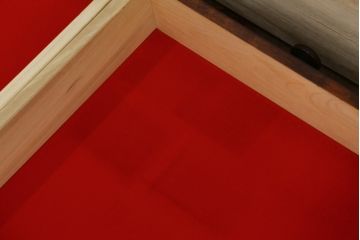 中古　美品　神居民芸　クラシカルな佇まいが魅力のライティングビューロー(簿記机、ワークデスク、在宅用、在宅ワーク用、引き出し、収納棚、戸棚)(R-066826)