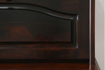 中古　美品　神居民芸　クラシカルな佇まいが魅力のライティングビューロー(簿記机、ワークデスク、在宅用、在宅ワーク用、引き出し、収納棚、戸棚)(R-066826)