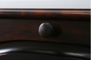 中古　美品　神居民芸　クラシカルな佇まいが魅力のライティングビューロー(簿記机、ワークデスク、在宅用、在宅ワーク用、引き出し、収納棚、戸棚)(R-066826)
