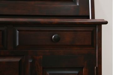 中古　美品　神居民芸　クラシカルな佇まいが魅力のライティングビューロー(簿記机、ワークデスク、在宅用、在宅ワーク用、引き出し、収納棚、戸棚)(R-066826)