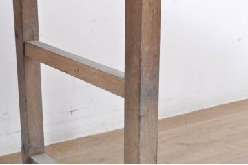 和製ビンテージ　レトロな雰囲気を醸し出す素朴な作業台(ダイニングテーブル、食卓、4人掛け、6人掛け、ヴィンテージ)(R-066834)