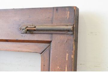 アンティーク建具　ペイント仕上げ限定　レトロな雰囲気漂う扉1枚(木製扉、ガラス扉、ドア)(R-066848)