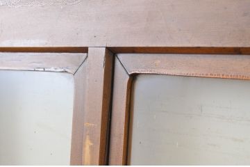 アンティーク建具　ペイント仕上げ限定　レトロな雰囲気漂う扉1枚(木製扉、ガラス扉、ドア)(R-066848)