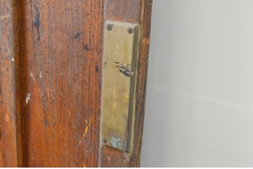 アンティーク建具　ペイント仕上げ限定　レトロな雰囲気漂う扉1枚(木製扉、ガラス扉、ドア)(R-066848)