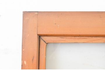 アンティーク建具　ペイント仕上げ限定　レトロな雰囲気漂う扉1枚(木製扉、ガラス扉、ドア)(R-066848)