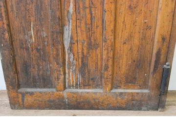 アンティーク建具　ペイント仕上げ限定　レトロな雰囲気漂う扉1枚(木製扉、ガラス扉、ドア)(R-066848)