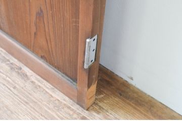 アンティーク建具　懐かしい雰囲気の幅狭扉1枚(木製扉、ドア)(R-066856)