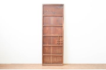 アンティーク建具　懐かしい雰囲気の幅狭扉1枚(木製扉、ドア)(R-066856)