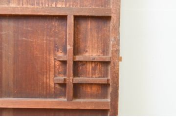 アンティーク建具　懐かしい雰囲気の幅狭扉1枚(木製扉、ドア)(R-066856)