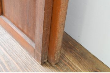 アンティーク建具　大正ロマン　レトロな雰囲気漂うガラス戸2枚セット(引き戸)(R-066859)