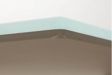 中古　Cassina(カッシーナ)　Alias(アリアス)　FRAMETABLE　ガラス天板　スタイリッシュなデザインが魅力のフレームテーブル(ダイニングテーブル、4人掛け、6人掛け、食卓、デスク、作業台)(R-066878)