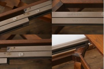 中古　DREXEL HERITAGE(ドレクセルヘリテイジ)　ESPERANTO(エスペラント)　八角形天板がお洒落なエクステンションテーブル(ダイニングテーブル、食卓、4人掛け、6人掛け、ドローリーフテーブル、オクタゴンテーブル、拡張式テーブル)(R-066887)