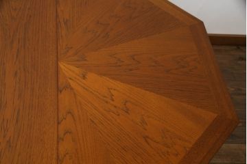 中古　DREXEL HERITAGE(ドレクセルヘリテイジ)　ESPERANTO(エスペラント)　八角形天板がお洒落なエクステンションテーブル(ダイニングテーブル、食卓、4人掛け、6人掛け、ドローリーフテーブル、オクタゴンテーブル、拡張式テーブル)(R-066887)
