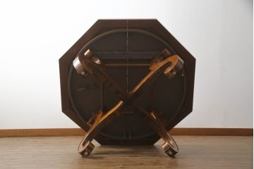 中古　DREXEL HERITAGE(ドレクセルヘリテイジ)　ESPERANTO(エスペラント)　八角形天板がお洒落なエクステンションテーブル(ダイニングテーブル、食卓、4人掛け、6人掛け、ドローリーフテーブル、オクタゴンテーブル、拡張式テーブル)(R-066887)