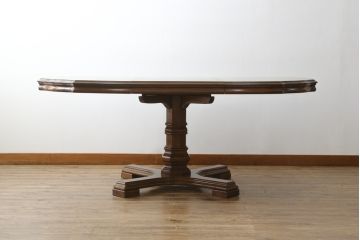 中古　DREXEL HERITAGE(ドレクセルヘリテイジ)　Grand Villa(グランドヴィラ)　上品なデザインのエクステンションテーブル(ダイニングテーブル、拡張式テーブル、食卓、2人掛け、4人掛け、6人掛け)(定価約60万円)(R-066888)