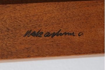 中古　ジョージナカシマ　CN114　こだわりの空間演出が叶うグリーンロックオットマン(ジョージ・ナカシマ、GREENROCK OTTOMAN、椅子、フットスツール、チェア)(R-066893)