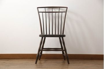 中古　美品　松本民芸家具　すっきりとした佇まいが魅力のバードケージチェア(ダイニングチェア、板座チェア、椅子、イス)(定価約13万円)(R-066897)