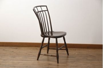 中古　美品　松本民芸家具　すっきりとした佇まいが魅力のバードケージチェア(ダイニングチェア、板座チェア、椅子、イス)(定価約13万円)(R-066897)