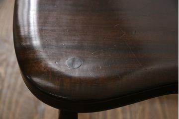 中古　美品　松本民芸家具　すっきりとした佇まいが魅力のバードケージチェア(ダイニングチェア、板座チェア、椅子、イス)(定価約13万円)(R-066897)