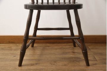 中古　美品　松本民芸家具　すっきりとした佇まいが魅力のバードケージチェア(ダイニングチェア、板座チェア、椅子、イス)(定価約13万円)(R-066897)