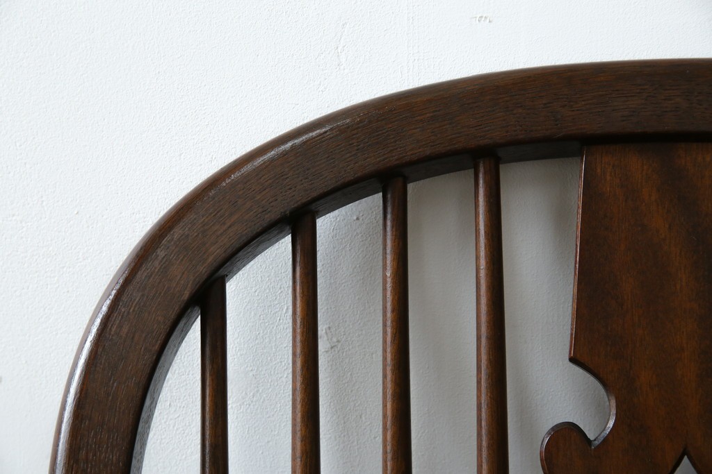 中古　松本民芸家具　#44A型　シックな色合いとクラシカルな佇まいが魅力のウィンザーチェア　定価約20万円　(R-066898)