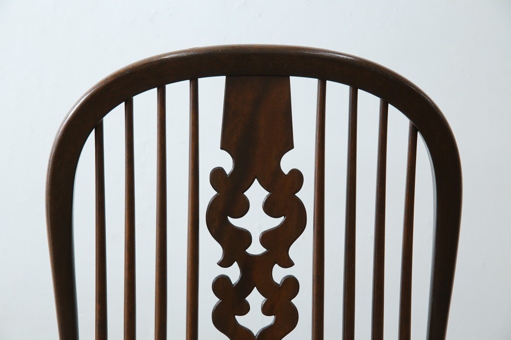 中古　松本民芸家具　#44A型　シックな色合いとクラシカルな佇まいが魅力のウィンザーチェア　定価約20万円　(R-066898)