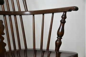 中古　松本民芸家具　#44A型　シックな色合いとクラシカルな佇まいが魅力のウィンザーチェア　定価約20万円　(R-066898)