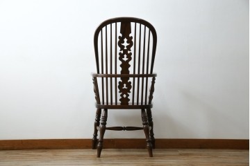 中古　松本民芸家具　#44A型　シックな色合いとクラシカルな佇まいが魅力のウィンザーチェア　定価約20万円　(R-066898)
