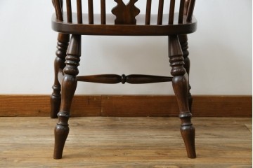 中古　松本民芸家具　#44A型　シックな色合いとクラシカルな佇まいが魅力のウィンザーチェア　定価約20万円　(R-066898)