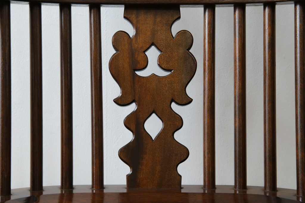 中古　松本民芸家具　#44A型　シックな色合いとクラシカルな佇まいが魅力のウィンザーチェア　定価約20万円　(R-066898)