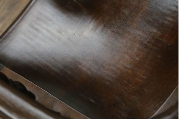 中古　松本民芸家具　#44A型　シックな色合いとクラシカルな佇まいが魅力のウィンザーチェア(ウインザーチェア、アームチェア、板座チェア、ダイニングチェア、椅子、イス)(定価約20万円)(R-066899)
