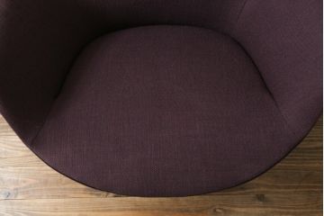 中古　極美品　イタリア製　Poliform(ポリフォーム)　Jean-Marie Massaud(ジャン・マリー・マッソー)　VENTURA(ベンチューラ)　洗練されたモダンデザインが魅力的なアームチェア(ラウンジチェア、1人掛けソファ、一人掛けソファ、パーソナルチェア)(定価約40万円6千円)(R-066908)