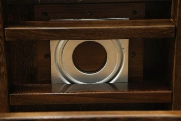 中古　鉄刀木(タガヤサン)　美しい杢目が目を惹くダイニングチェア2脚セット(板座チェア、椅子、イス)(R-066910)